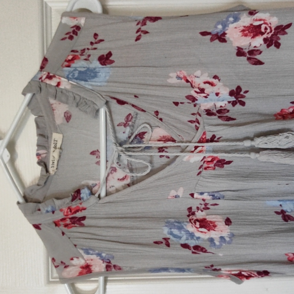 Crepe Ruffle Tunic - Picture 2 of 4